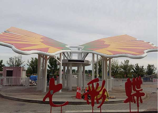 膜”法繪景，中材高新打造小區(qū)花園里的靈動(dòng)空間